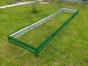 Грядка «Усиленная» 0.8*3м (высота 20 см) с полимерным покрытием RAL 6005